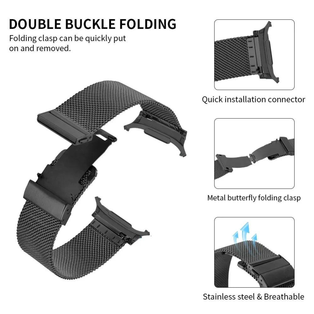 Metal Milanese Strap for Samsung Galaxy Watch 8-7 Ultra 47mm Comfortable Band for Galaxy Watch 8 Ultra 47mm Accessories Bracelet
