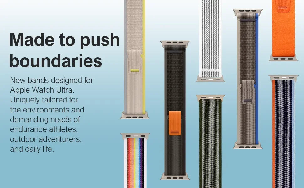 Trail Loop band for Apple Watch band 11 42mm 46mm 44mm 40mm 41mm 45mm Sport band Apple Watch Series 9 8 7 5 Se3 10 Ultra 3 2 49mm