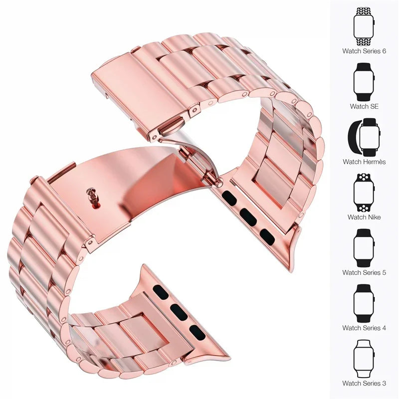 Stainless Steel band for Apple Watch band 45mm 44mm Ultra 2 49mm 42mm 40mm 41mm 46mm metal watch band Series 10 9 8 7 6 5 4 3 se