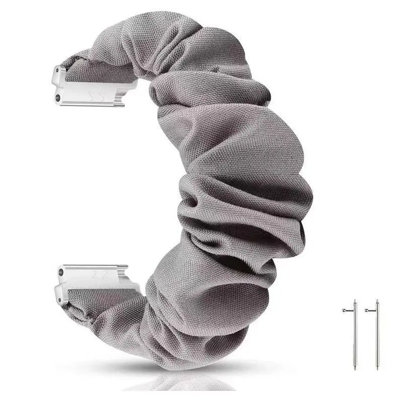 20mm 22mm Nylon Strap for Samsung Galaxy Watch 4/5/6 44mm 40mm/Classic/Active 2 Scrunchies Elastic Bracelet for Huawei GT2/4 Pro