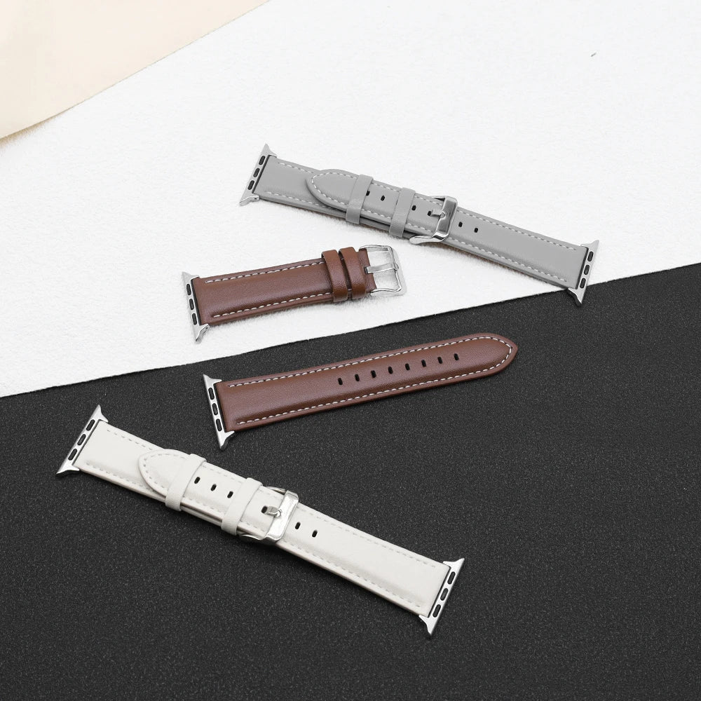 PU Leather band for Apple Watch Series 10 9 7 8 5 6 SE Ultra band 49mm 46mm 44mm 40mm 45mm 41mm 42mm Apple Watch Wristbands