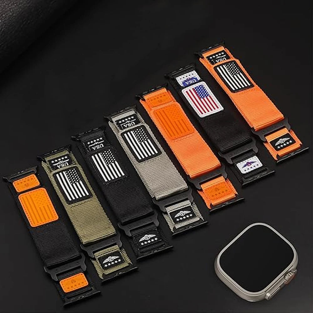 Alpine band for Apple Watch Ultra 2 3 band 49mm 45mm 44mm 44mm 46mm Nylon Sport band Correa Apple Watch Series 11 10 9 7 6 5 8 SE