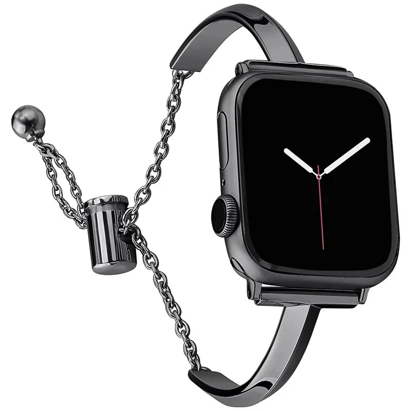 Luxury Watch band for Apple Watch Series 10 9 8 7 6 SE 5 4 Women Diamond Steel band Apple Watch Ultra 49mm 46mm 44mm 40mm 42mm 38mm band