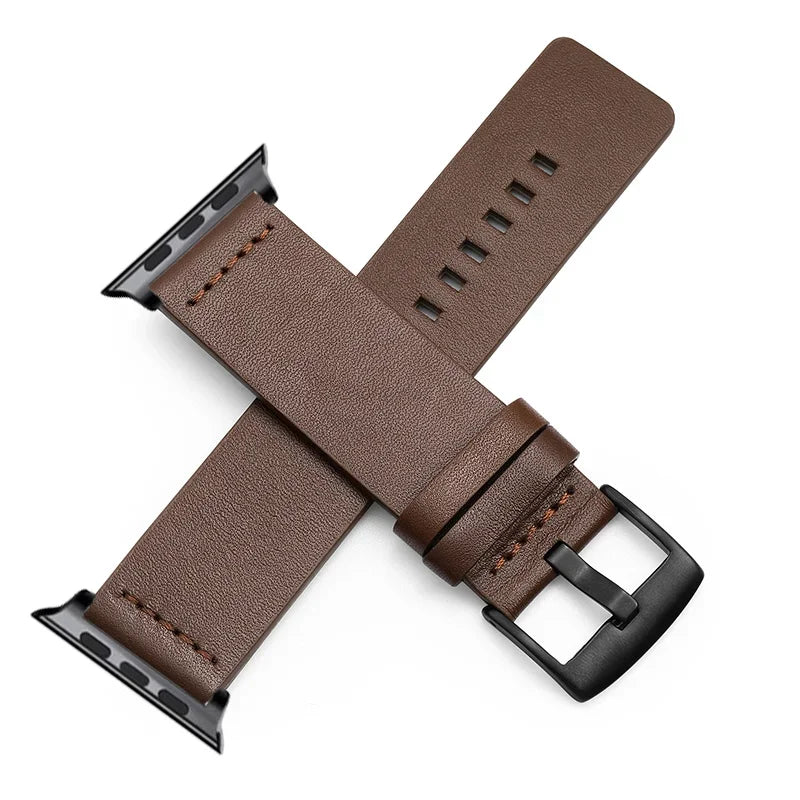 Leather band For Apple Watch band 45mm 44mm 49mm 41mm 40mm 42mm 38mm wristband correa band Apple Watch Series Ultra 9 5 6 SE 7 8