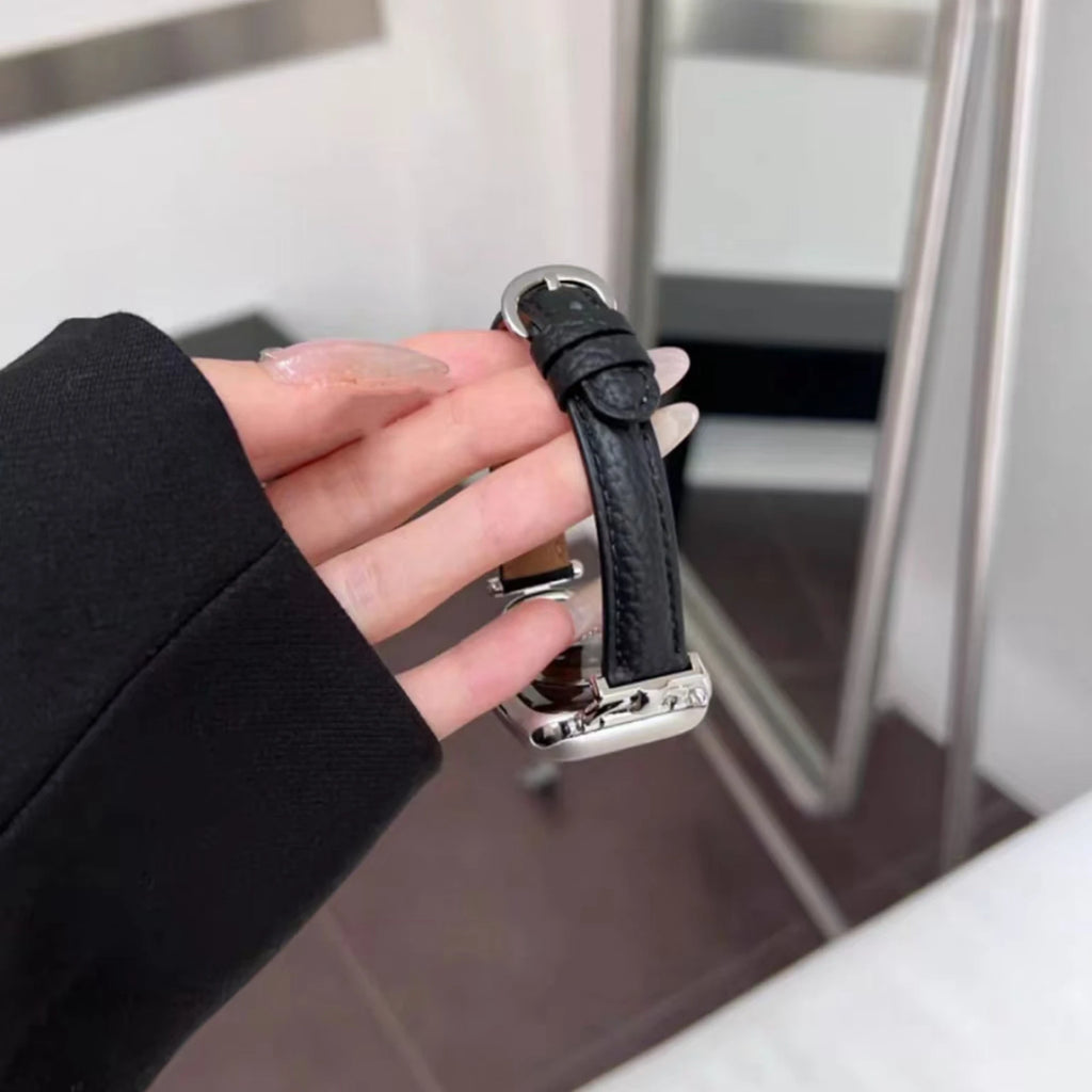 Fashion Leather loop Correa For Apple Watch band Series Ultra 11 10 9 8 7 6 5 4 3 38mm 40mm 41mm 42mm 44mm 45mm 46mm 49mm band