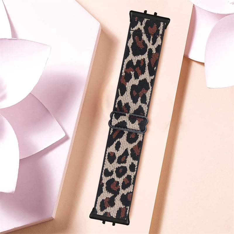 Elastic Nylon Strap For Samsung Galaxy Fit 3 Watch Bracelet Vintage Bohemian National Style Watchband For Samsung Fit 3 SM-R390