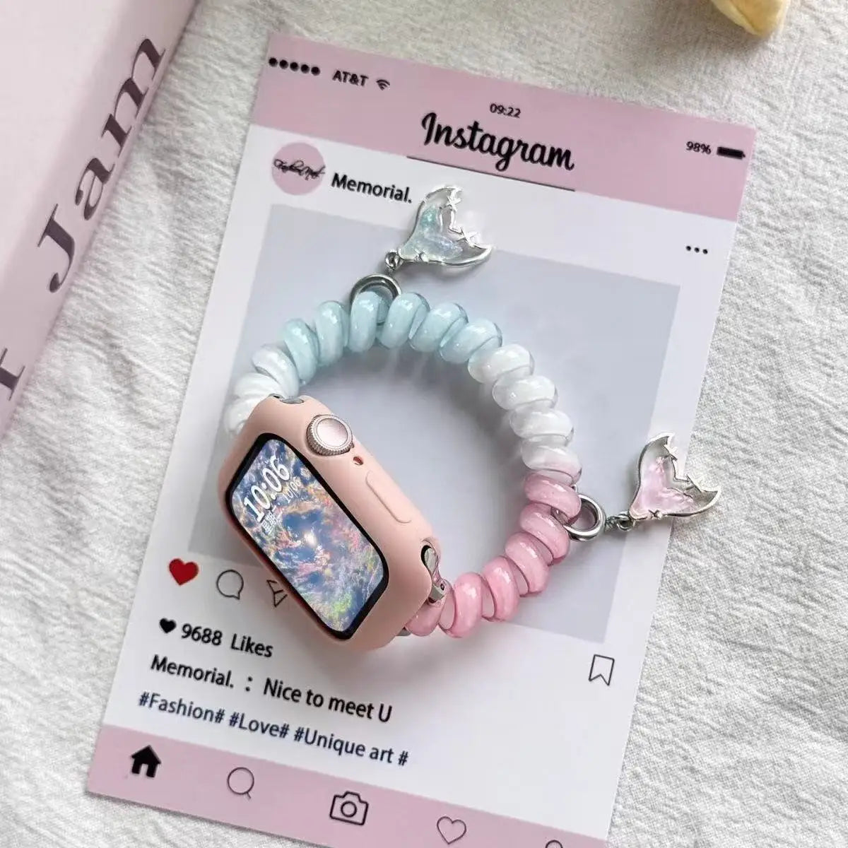 band for Apple Watch band Ultra 2 3 49mm 40mm 41mm 44mm 46mm stretchable Cute Scrunchie brecelet Apple Watch seires 10 9 8 7 5 SE 11