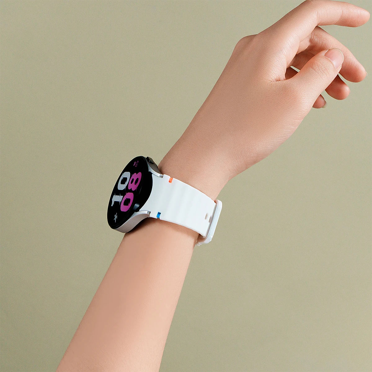 Original Silicone Strap for Samsung Galaxy Watch 7 6 5 4 40mm 44mm 5Pro 45mm Bracelet for Galaxy Watch 4 6Classic 43mm 47mm Band