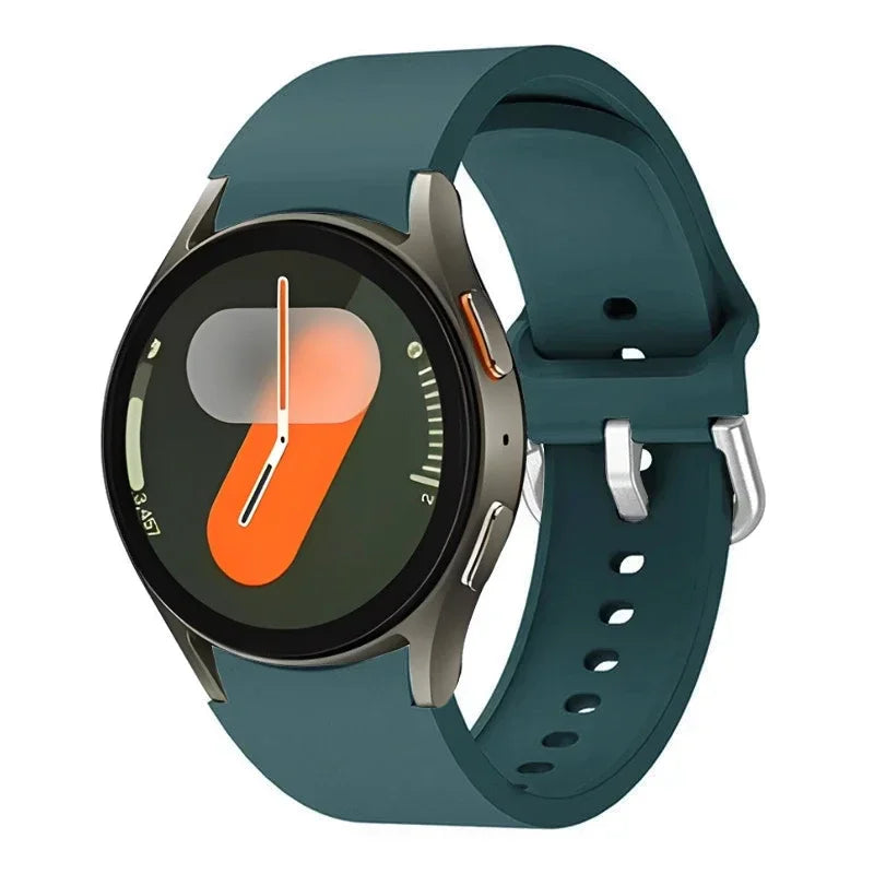 Original Silicone Strap For Samsung Galaxy Watch 7/6/5/4 44mm 40mm 5 Pro Sports Bracelet Galaxy Watch 6 4 Classic 47mm 43mm Band