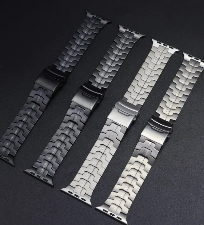 Titanium band for Apple Watch Ultra 2 49mm 45mm 44mm 38mm 41mm band Luxury Men's Style band for Apple Watch SE S10 9 8 7 6 5 4 3