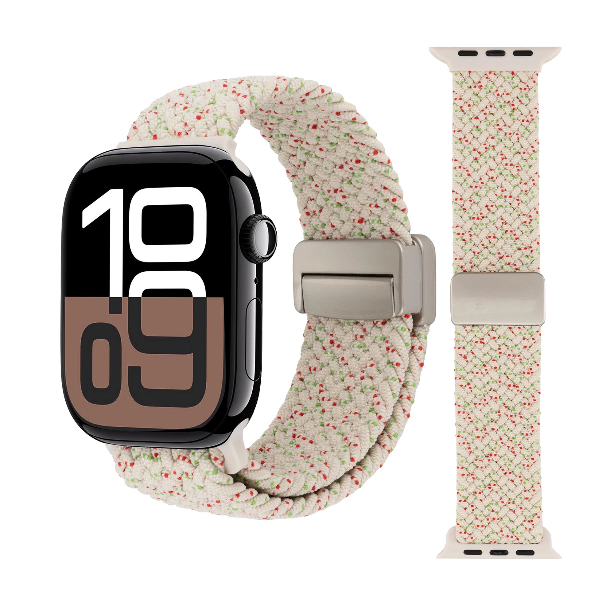 Braided Loop Nylon band for Apple Watch Ultra 2 49mm 46mm 42mm 45mm 41mm Magnetic band Apple Watch 10 9 8 7 6 5 SE 40mm 44mm Band