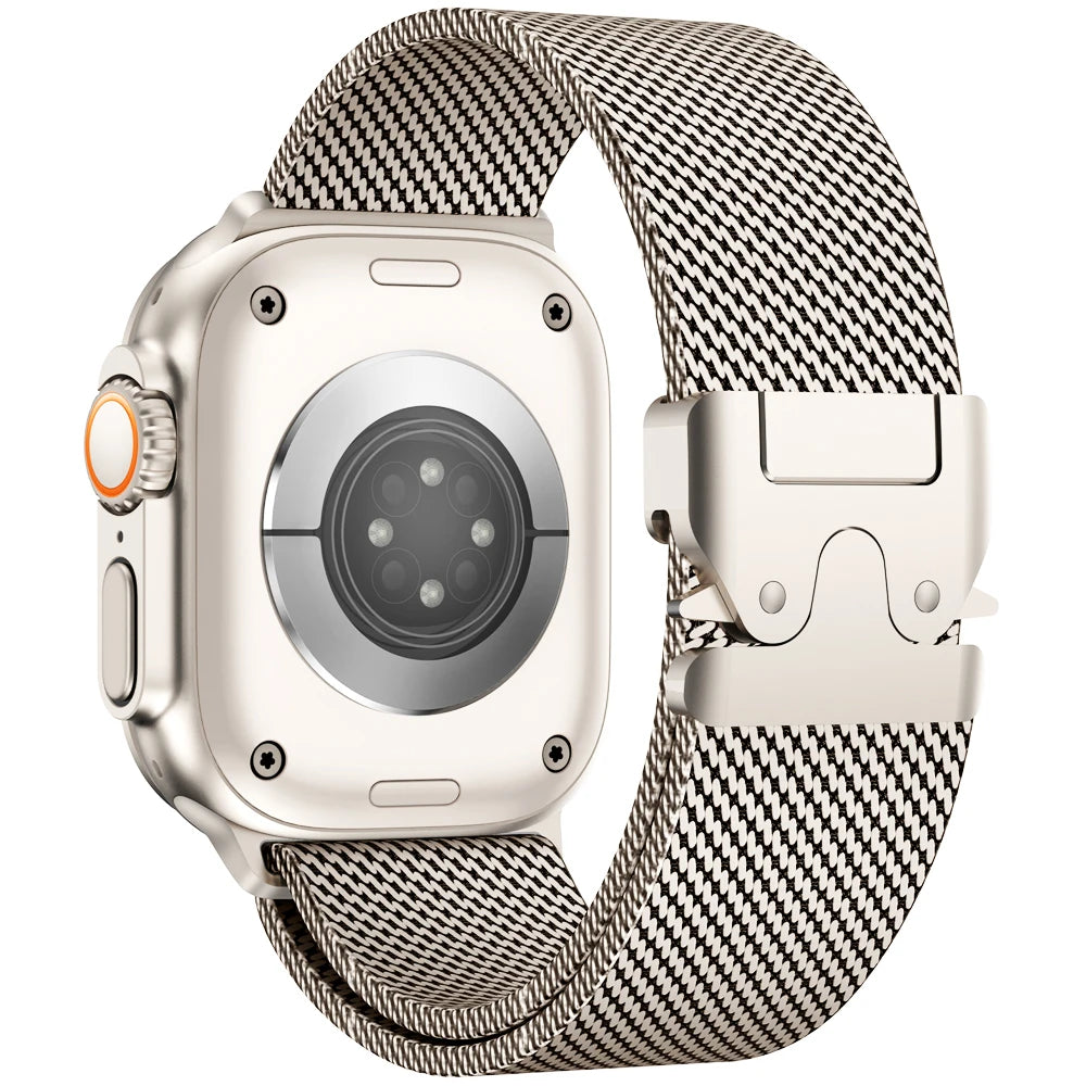 Milanese Mesh Loop for Apple Watch band 49mm 46mm 45mm 44mm 42mm Stainless Steel metal band for Apple Watch Series 10 9 8 7 Ultra 2