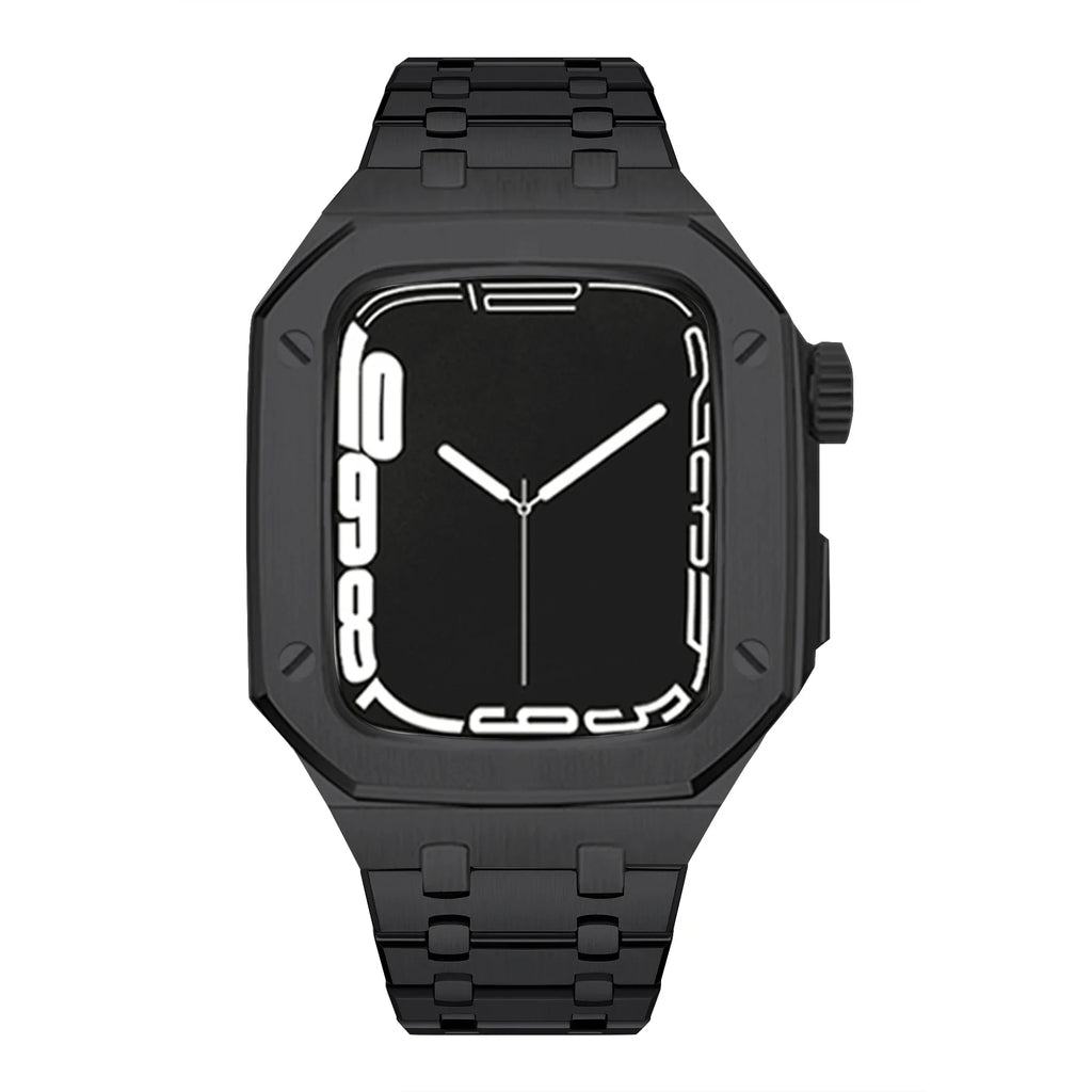 Luxury Stainless Steel Modification Mod Kit for Apple Watch 10 9 8 7 46mm 45mm 41mm metal Bezel Frame for Apple Watch Series 6 5 4 SE