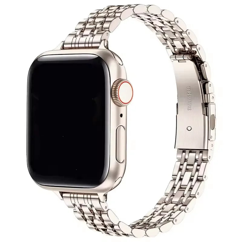 Stainless Steel band for Apple Watch band 49mm 46mm 44mm metal band Apple Watch Ultra Series 10 9 8 7 6 SE for Women 45mm 42mm 41mm