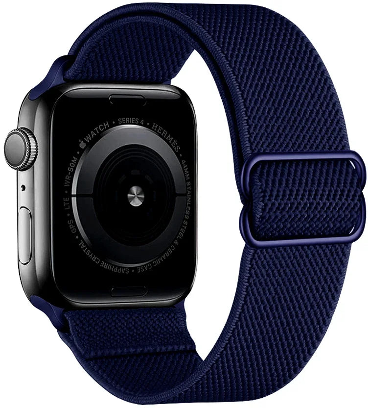 Nylon Loop band For Apple Watch 49mm 45mm 44mm 42mm 41mm 40mm 46mm Elastic band Apple Watch Ultra 3 2 11 10 9 8 7 6 5 4 SE band
