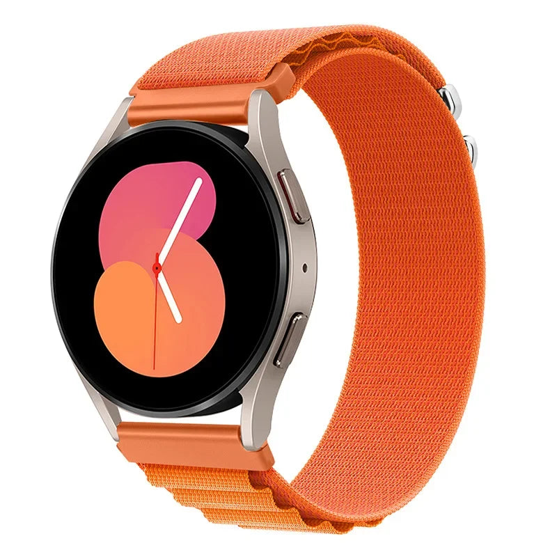 20mm 22mm Nylon Alpine Strap for Samsung Watch 7 6 5 Classic Bracelet Wristband for Huawei Watch 5/4/GT6-5 Pro 46mm Amazfit GTR