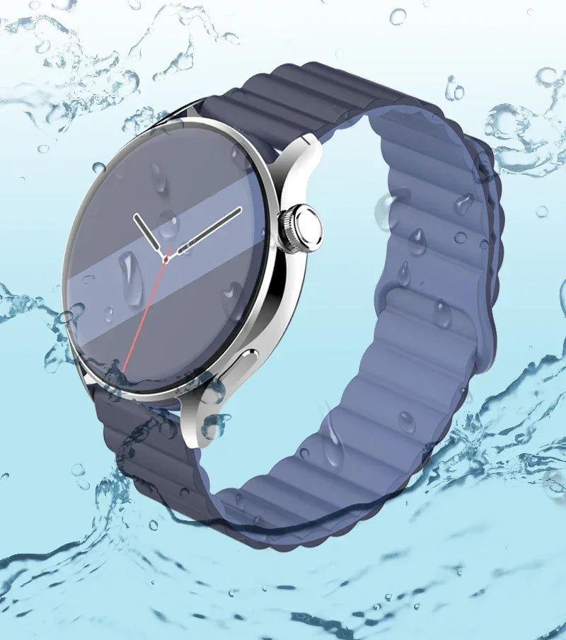 silicone strap For Samsung Galaxy watch 7/6/5/4/5pro/6-4 Classic/FE 20mm 22mm band Magnetic Loop bracelet huawei GT 4-3-pro-2e