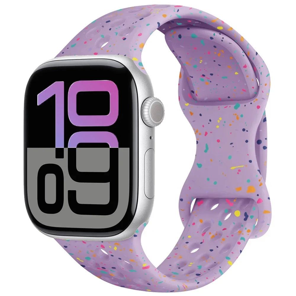 Silicone band for Apple Watch Series 11 10 46mm 42mm Sport band Apple Watch 9 8 7 6 5 SE 4 Ultra 3 2 49mm 45mm 44mm 40mm 41mm Band