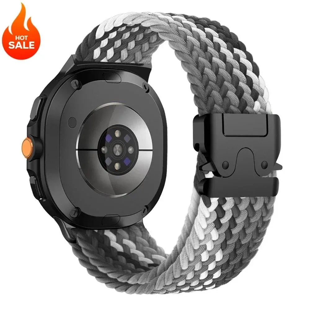 Parachute Buckle Elastic Nylon Strap for Samsung Galaxy Watch 8 40/44mm Luxury Band for Galaxy 8 Classic 46mm Sport Bracelet