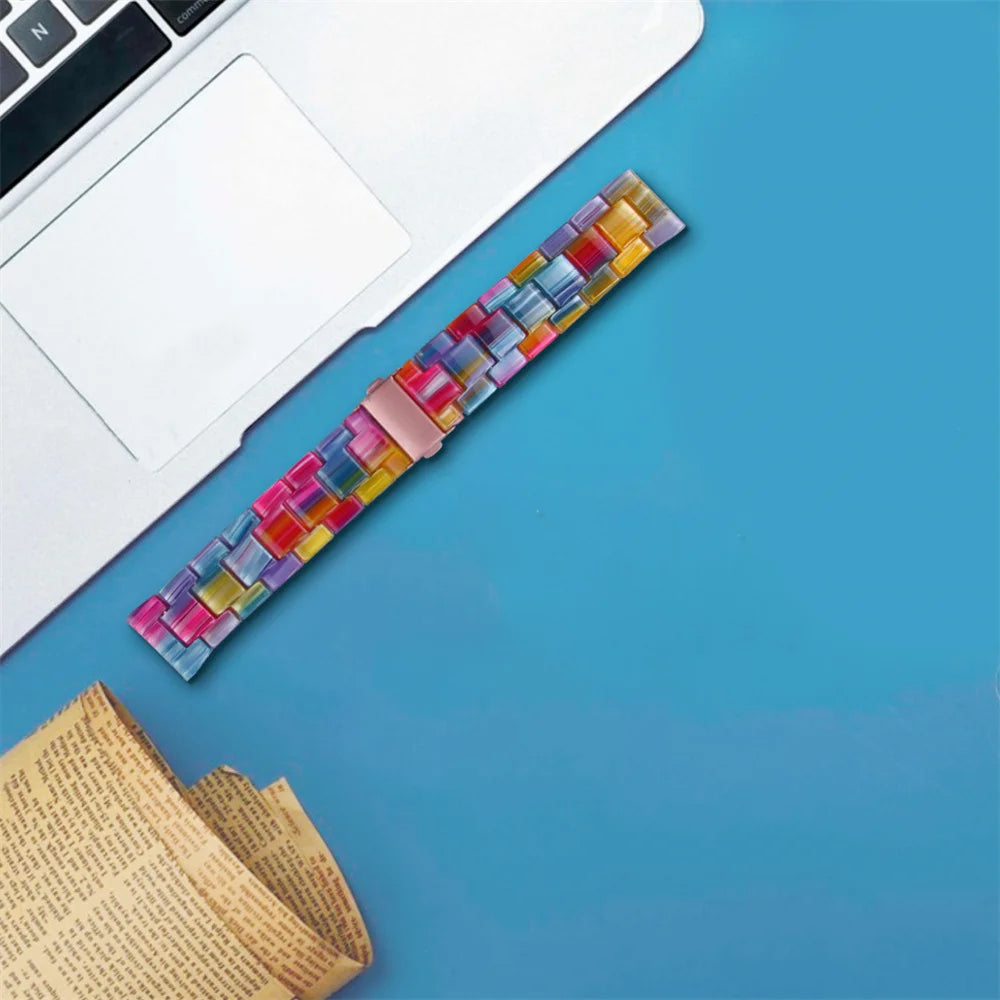 20mm Resin Band Loop For Samsung Galaxy Active 2 40 44mm Bracelet Strap Correa For Watch 3 41mm 4 5 6 7 Classic 42mm 46mm