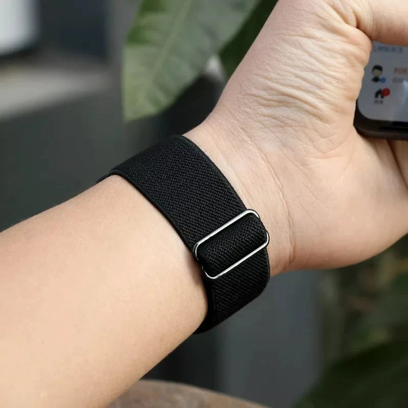 Stretchy Nylon band for Apple Watch Ultra 3 band 40mm 41mm 42mm 44mm 45mm 49mm 46mm Elastic band Apple Watch 11 10 9 8 SE 7 6 5