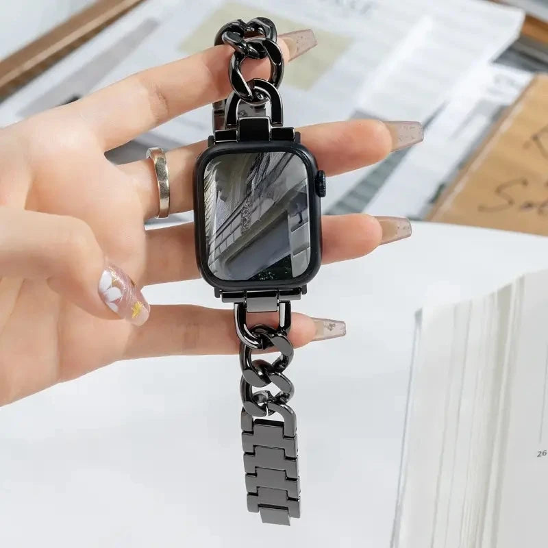 Metal band for Apple Watch 10 Ultra 46mm 9 8 7 band 42mm 45mm 41mm Women Belt band Apple Watch Series 6 SE 40mm 44mm 49mm Watchband