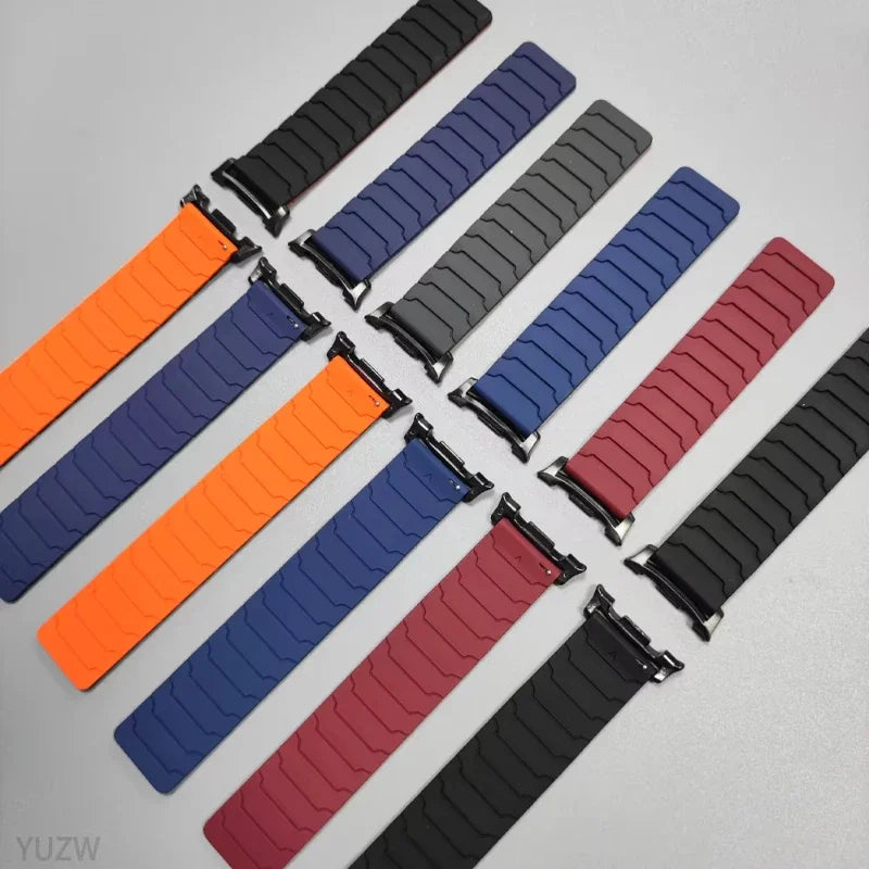 Magnetic Loop Strap for Samsung Galaxy Watch 8/8 Classic Sports Silicone Replacement Bracelet 46mm 40mm 44mm No Gaps WatchBand