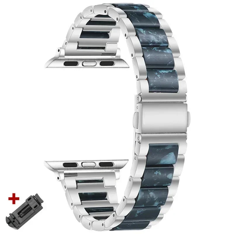 Women Resin band for Apple Watch Ultra 3 2 49mm 11 10 42mm 46mm 9 8 41mm 45mm Luxury band for Apple Watch 6 5 SE 40mm 44mm Band