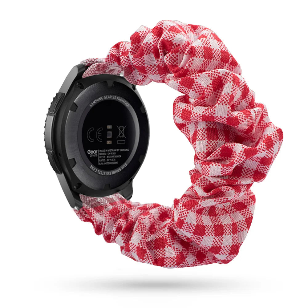 Scrunchie Strap For Samsung Galaxy watch 4/active 2/3/46mm/42mm/Gear S3 20mm/22mm bracelet Amazfit Bip Huawei watch GT/2/3 strap