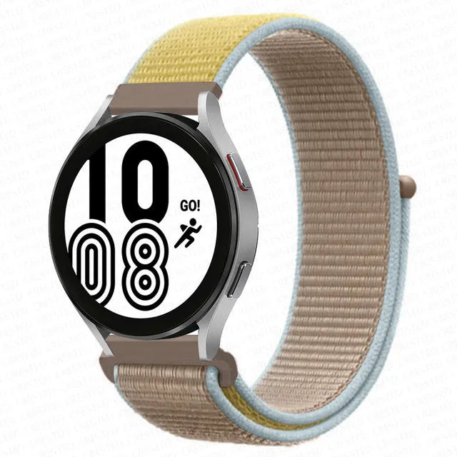 Nylon Loop Band For Samsung Galaxy Watch 6 4 7 classic/5 Pro/active 2/Gear S3 20mm/22mm Bracelet Huawei watch GT 2e 3 pro strap