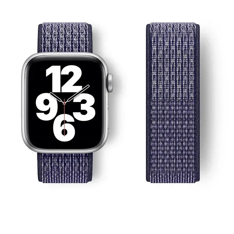 Nylon Loop For Apple Watch band 45mm 44mm 49mm 46mm 40mm 41mm 38mm 42mm Correa band Apple Watch Series 6 SE 7 8 9 10 Ultra 2 band