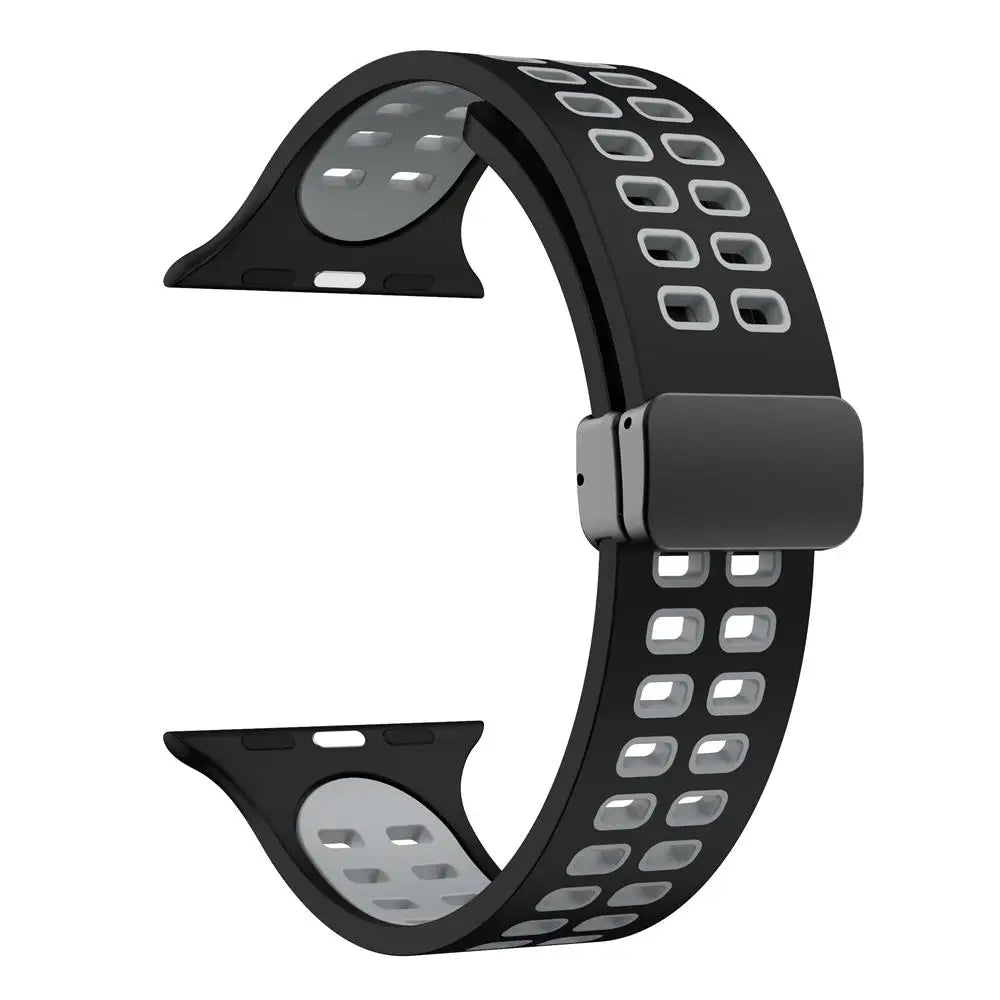 band For Apple Watch band 44mm 45mm 49mm 41mm 40mm 38mm Magnetic buckle Silicone band Apple Watch Series 7 5 3 6 SE 8 Ultra 2 9