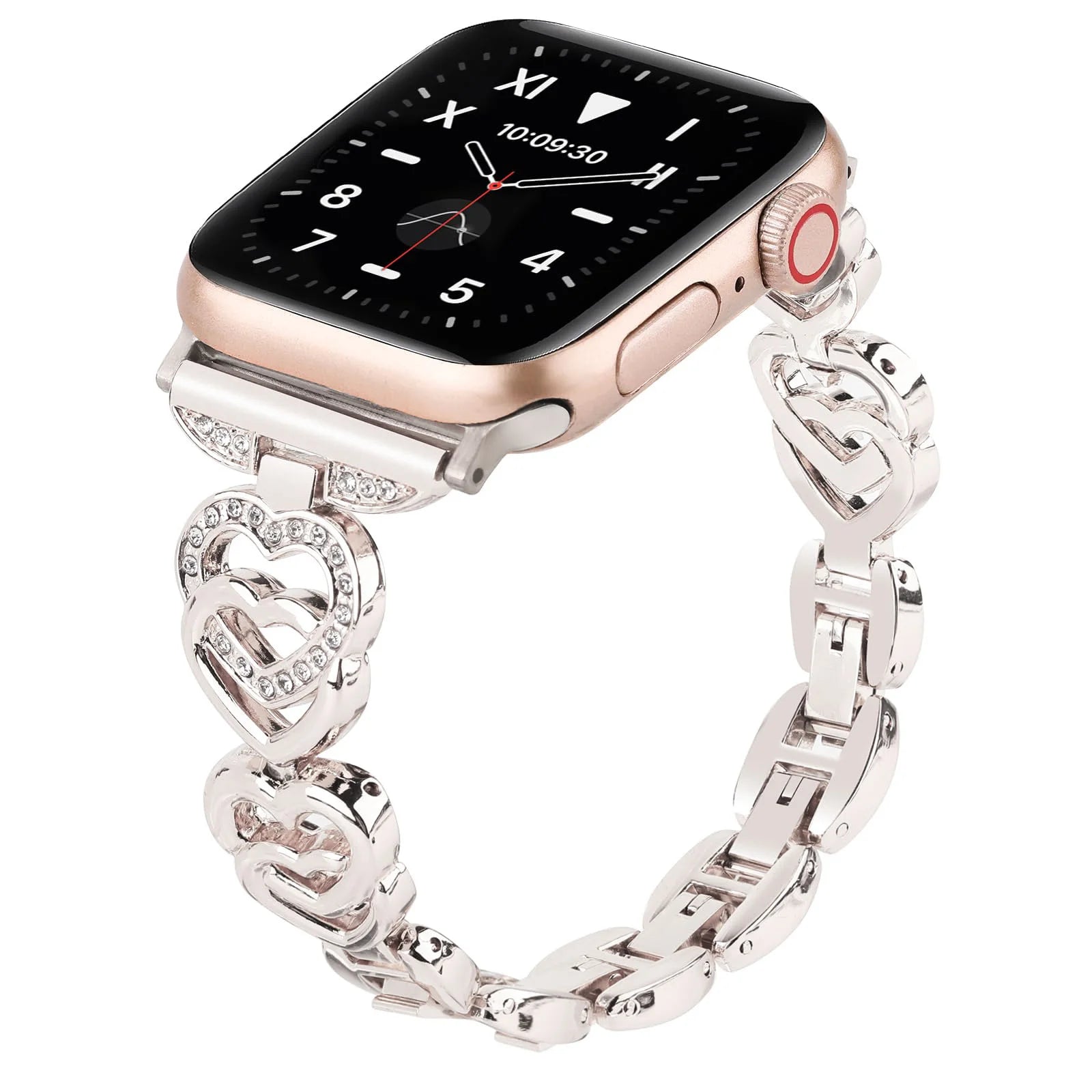 Diamond Heart band for Apple Watch band 40mm 44mm 38mm 44mm 45mm 49mm 42mm metal band Apple Watch Series SE 7 6 3 5 Ultra 2 8 9