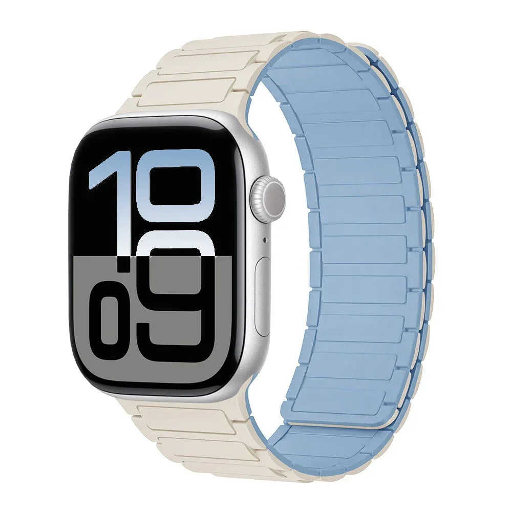 Magnetic Silicone band for Apple Watch band Ultra3 2 49mm band Apple Watch 11 10 46mm 42mm 9 8 7 6 5 SE 45mm 41mm 44mm 40mm Belt