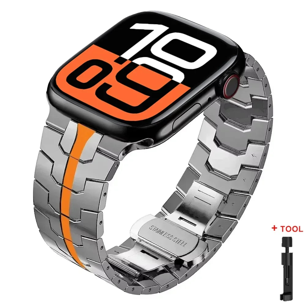 Stainless Steel band for Apple Watch Ultra 2 49mm 46mm 44mm 45mm band metal band for Apple Watch Series 10 9 8 7 6 SE Wristband