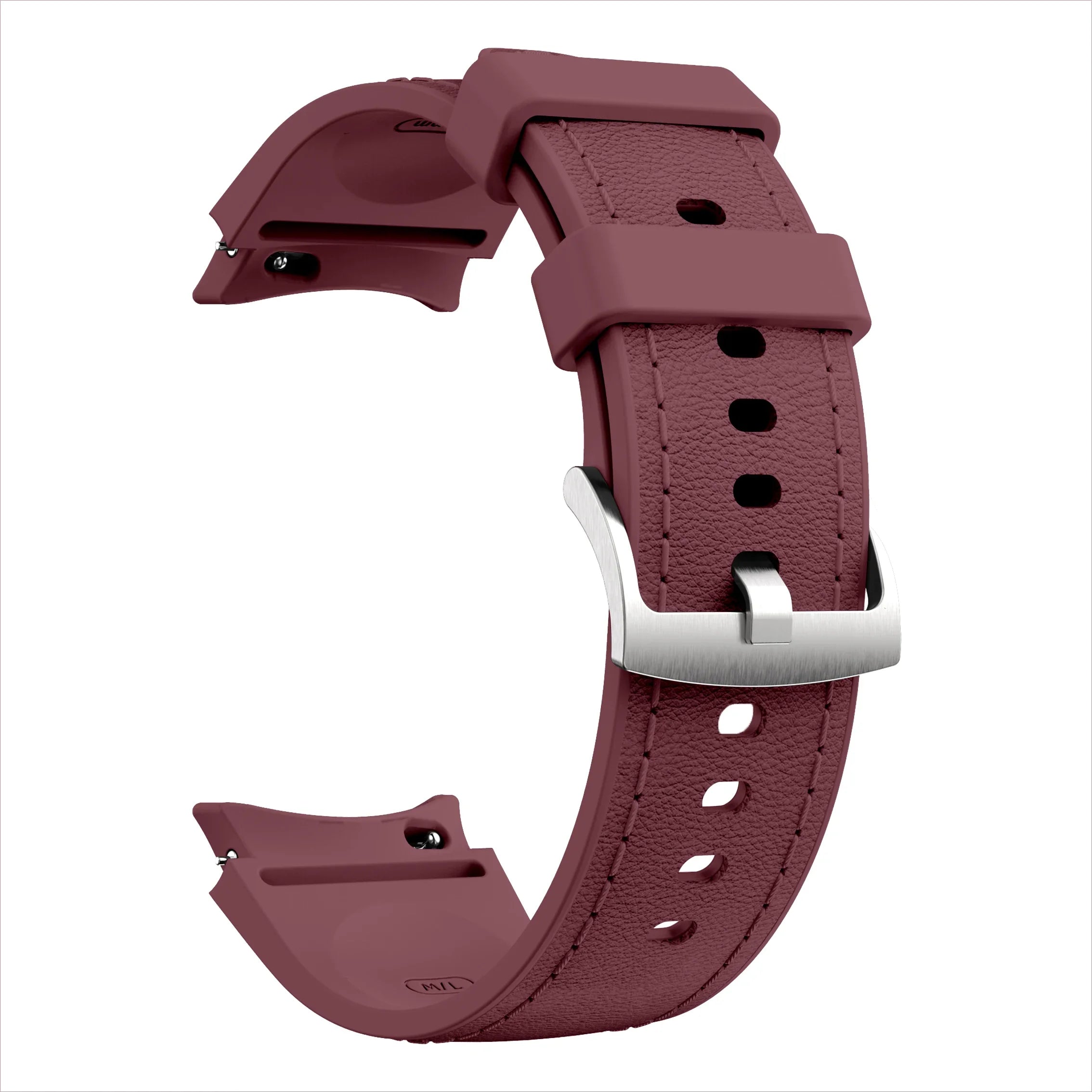Silicone+Leather Strap for Samsung Galaxy Watch 7 6 5 4 FE 40mm 44mm No Gap Bracelet Band Watch 6 4 Classic 43/47mm 42/46mm Belt