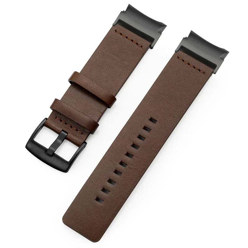 No Gaps Leather Strap For Samsung Galaxy Watch 7 6 Classic 47mm 43mm 6/5/4 40mm 44mm 5Pro 45mm Quick Fit Band Accessories