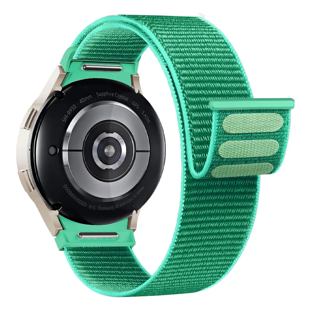 No gaps Band For Samsung Galaxy Watch 7 6 FE 4 Classic 5 pro 44mm 40mm 47mm 45mm Nylon Loop bracelet correa Galaxy Watch 7 Strap