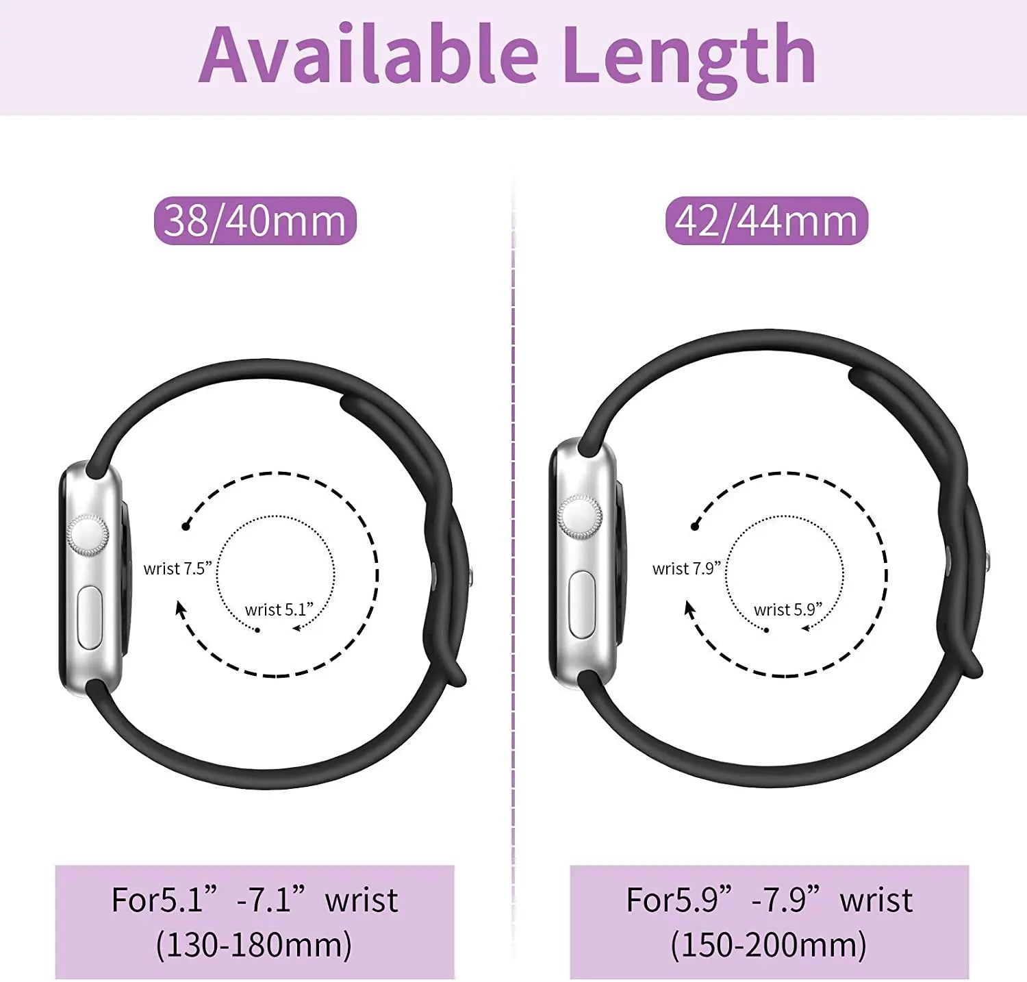 Silicone band For Apple Watch band 40mm 44mm 46mm 45mm 41mm 49mm 38mm 42mm Correa band Apple Watch Series 6 Ultra 2 7 8 9 SE 10 band