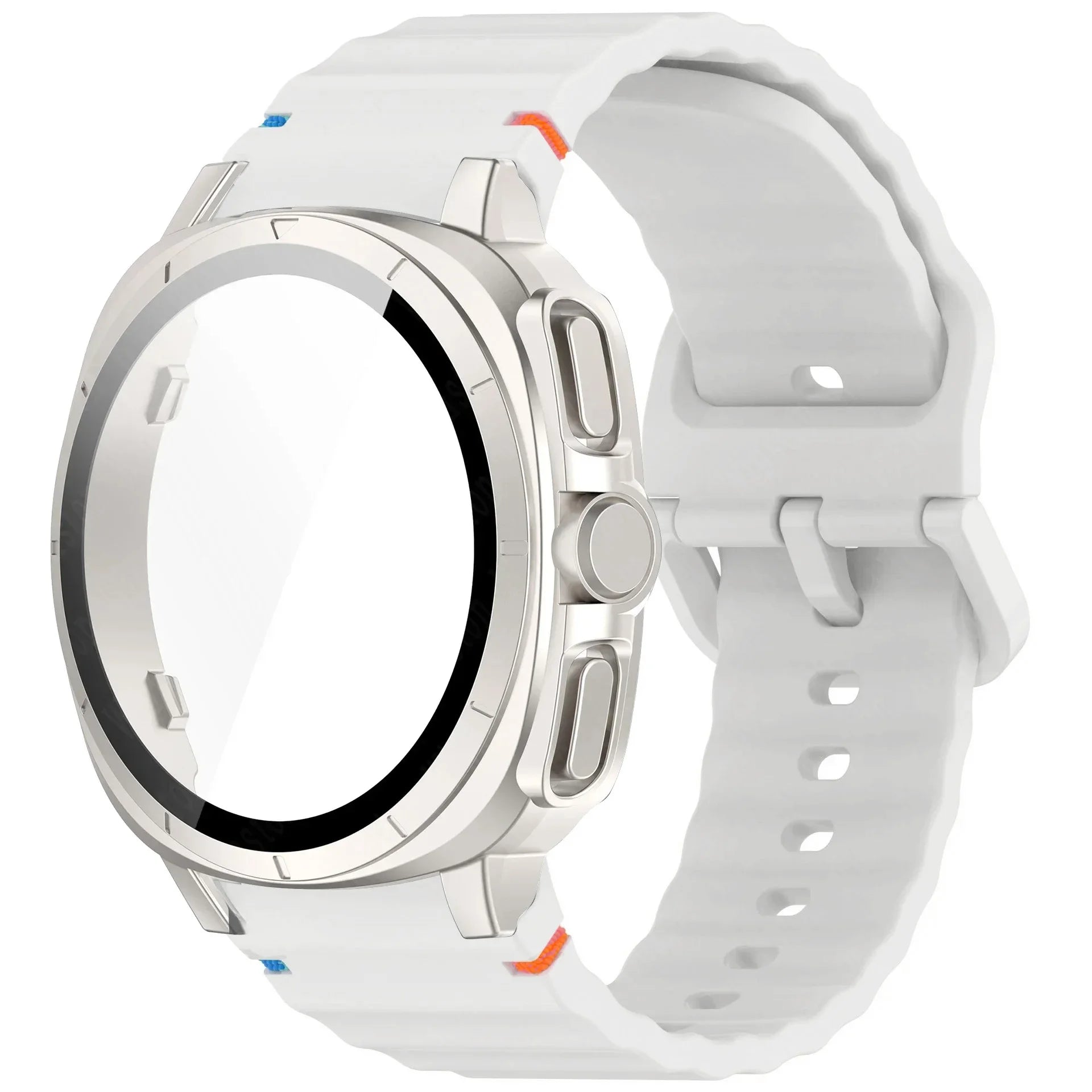 Case+Strap for Samsung Galaxy Watch 7 40mm 44mm Appearance Upgrade Ultra 47mm for Galaxy Watch 7 Sports silicone Bracelet