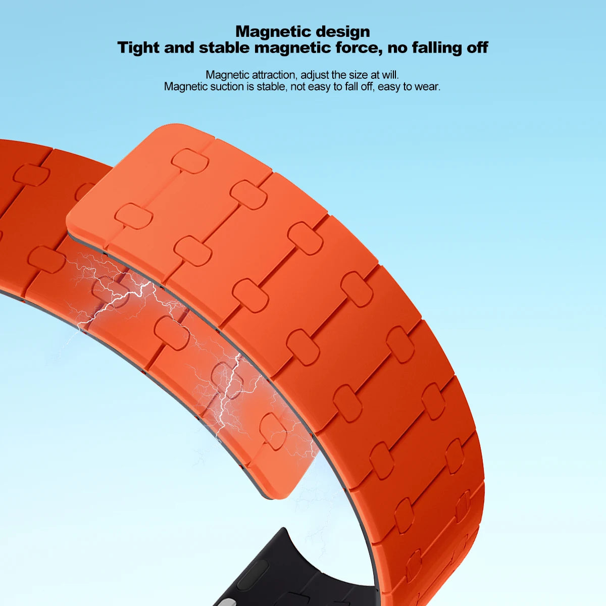 Magnetic Silicone band for Apple Watch Ultra 3 2 49mm 46mm 42mm 45mm 44mm sport band Apple Watch Series 11 10 9 8 7 6 SE 5 band