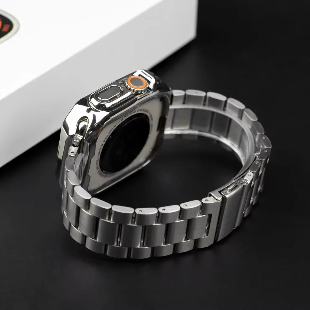 Metal Stainless Steel band for Apple Watch band Ultra 3 2 49mm 46mm 42mm 45mm 44mm 41mm band Apple Watch Series 11 10 9 8 7 6 SE 5 4