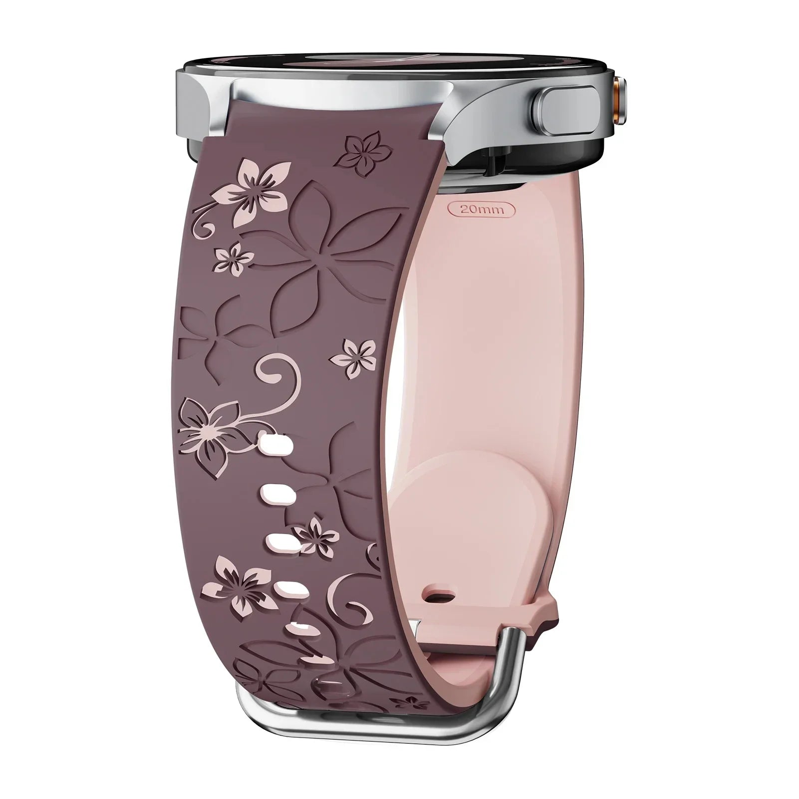 No Gaps Band for Samsung Galaxy Watch 7/5 Pro/4 6 Classic 40 44mm Engraved Silicone Sport Bracelet correa Galaxy Watch 7 Straps