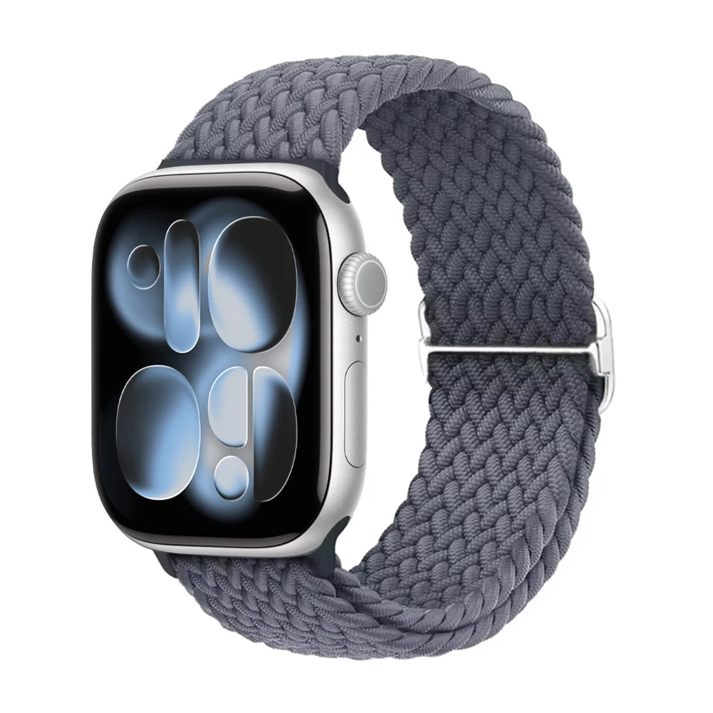 band for Apple Watch 11 band 42mm 46mm 44mm 40mm 45mm Apple Watch Ultra 3 49mm Elastic Braided band correa Series 10 9 8 7 6 SE
