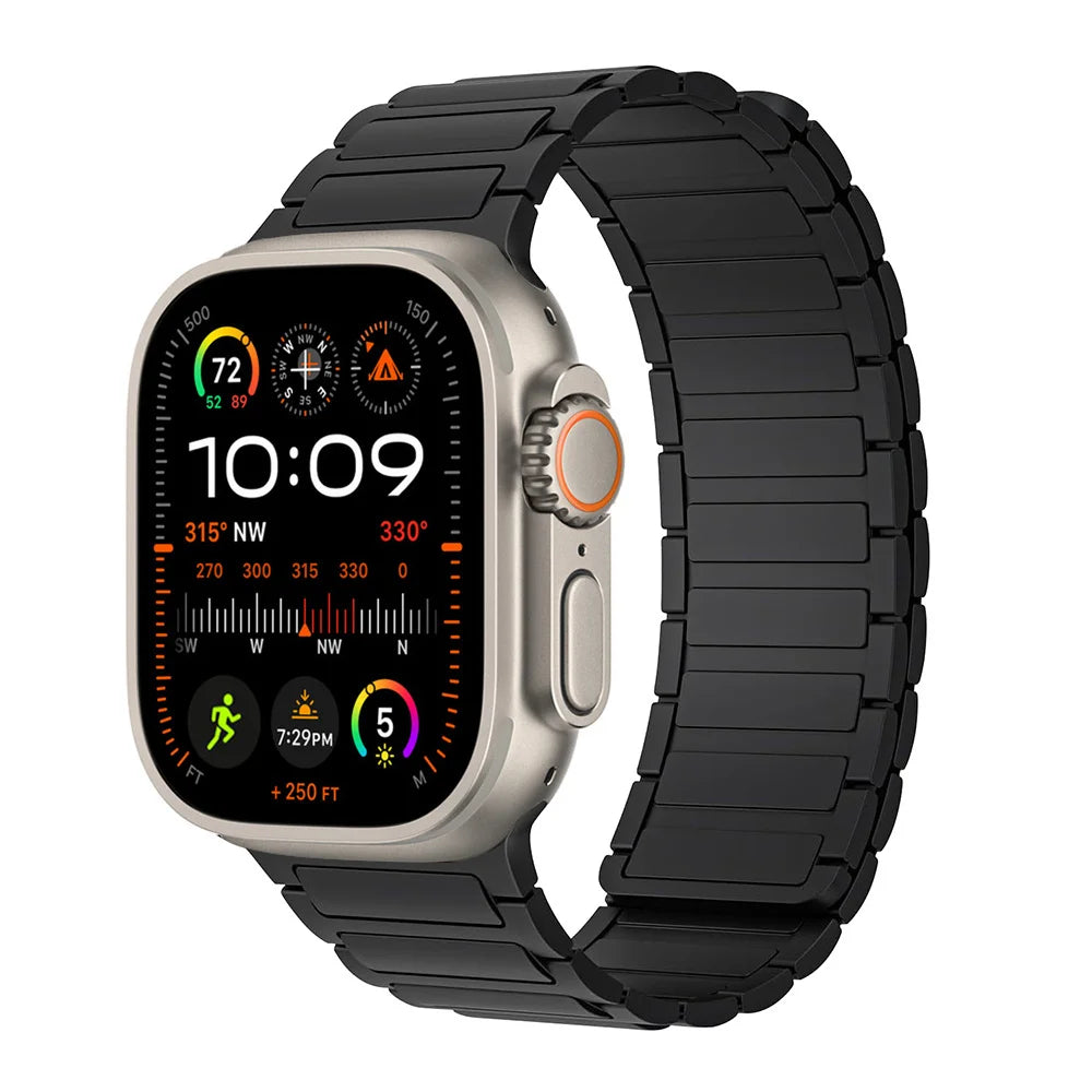 Magnetic band For Apple Watch Ultra 2 49mm 44mm 45mm 38mm 42mm 41mm belt Silicone band Apple Watch Series 8 7 6 5 9 SE 40mm band