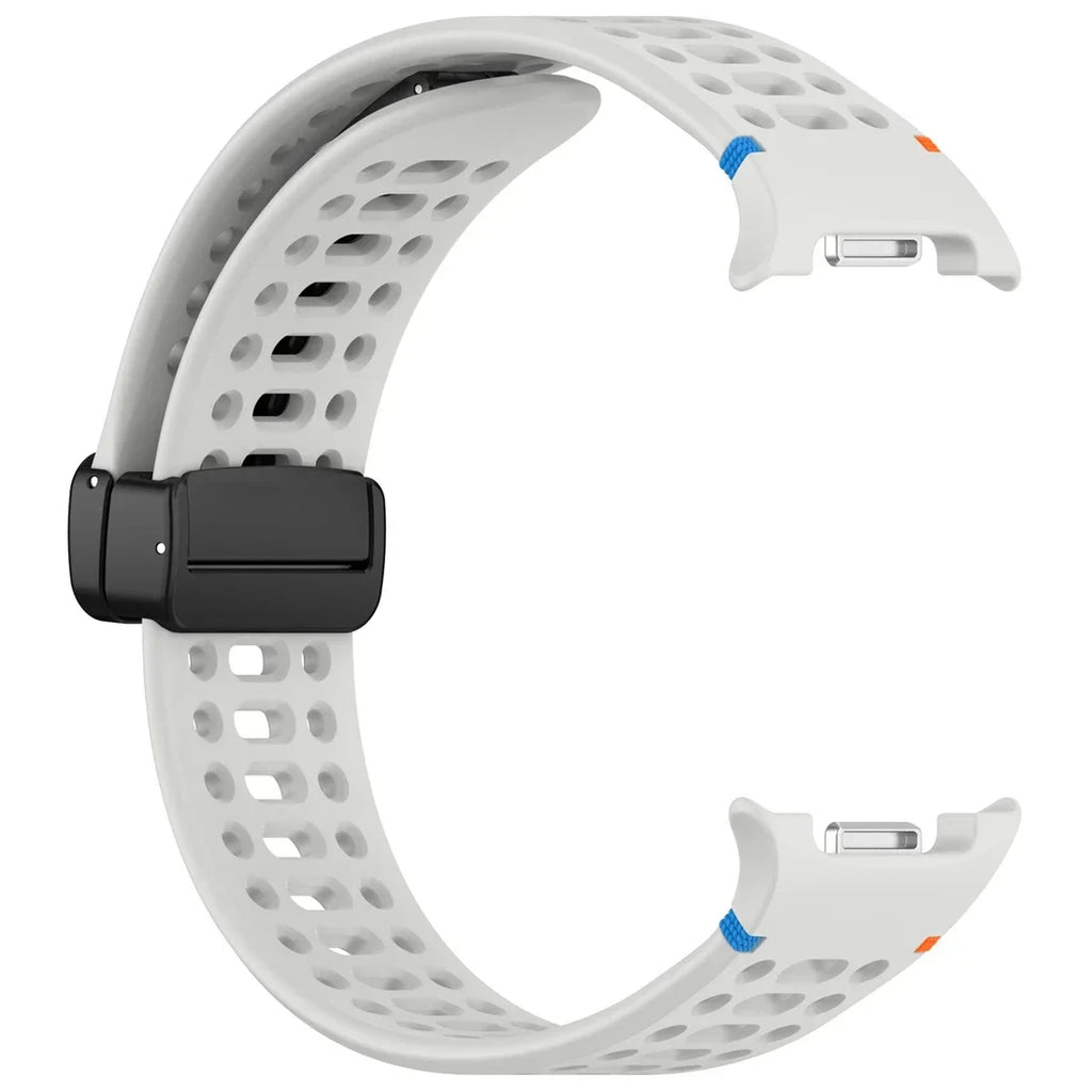 Air Hole Strap for Samsung Galaxy Watch 8 40mm 44mm Silicone Magnetic Buckle Wristband for Galaxy Watch 8 Classic Accessories