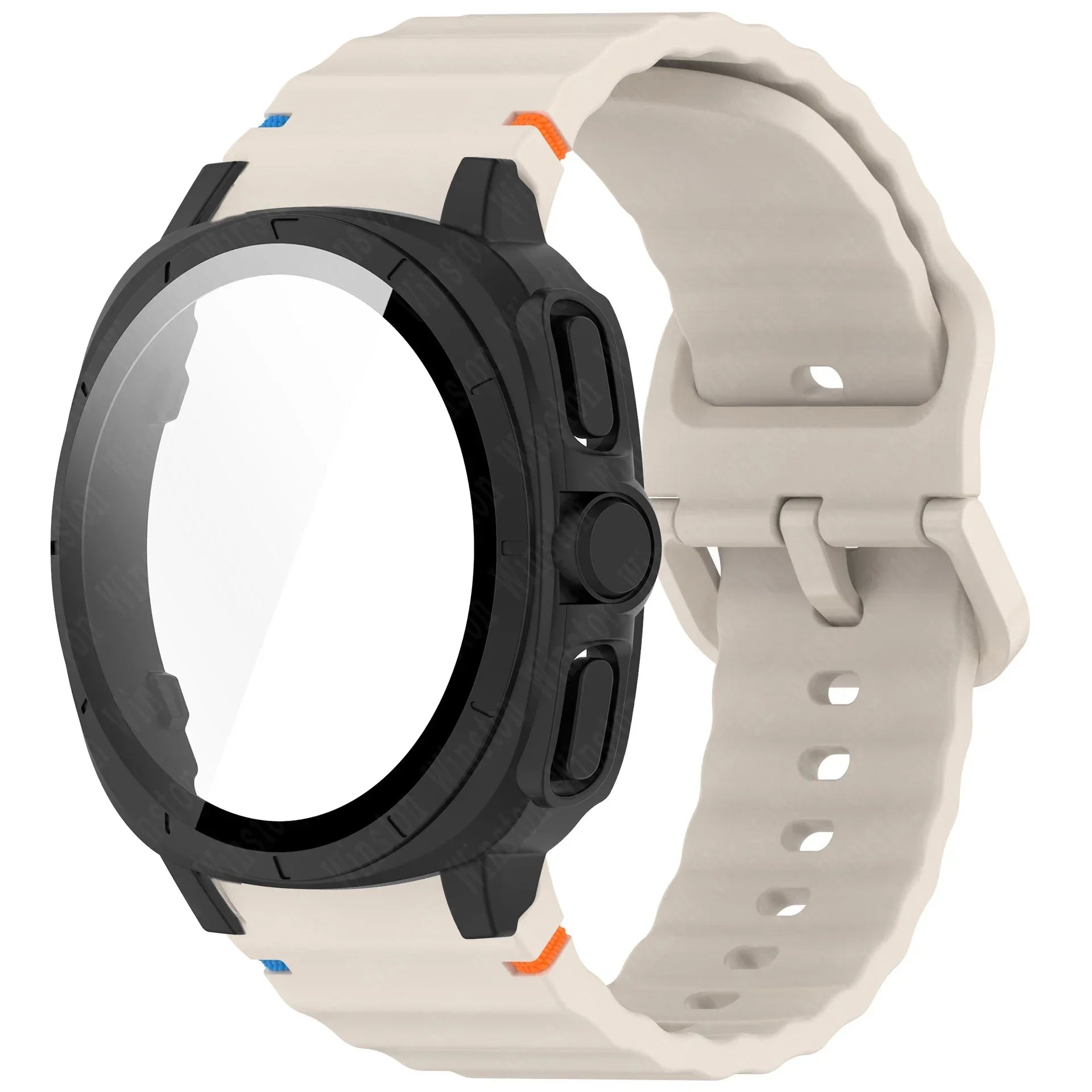 Case+Strap for Samsung Galaxy Watch 7 40mm 44mm Appearance Upgrade Ultra 47mm for Galaxy Watch 7 Sports silicone Bracelet