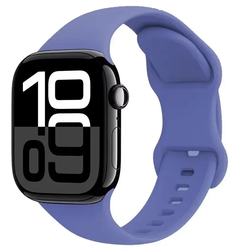 Silicone band For Apple Watch band 11 10 9 8 7 46mm 42mm 45mm 41mm band Wristband Apple Watch Ultra 3 49mm 6 5 4 SE 44mm 40mm Belt