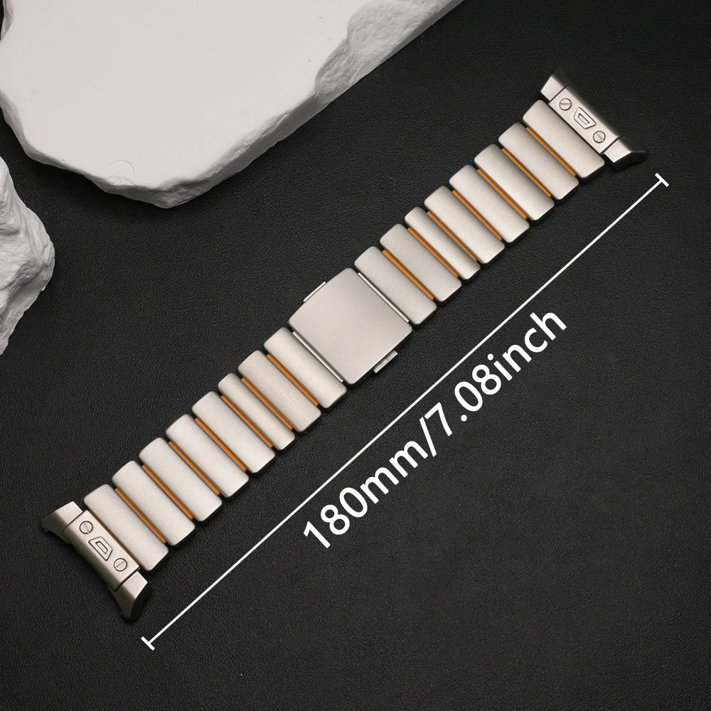 Titanium Strap for Samsung Galaxy Watch 8 Ultra 2025 Watchband Rubber Metal Band for Samsung Galaxy Watch Ultra 47mm 2024 Correa