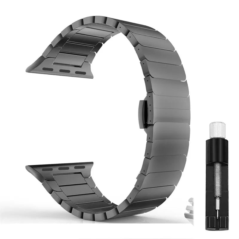 Stainless Steel metal band For Apple Watch Series 11 10 46mm 42mm Ultra 3 band 49mm 45mm 40mm 44mm 38mm 41mm for Apple Watch 10 9 8 7 SE 6 5